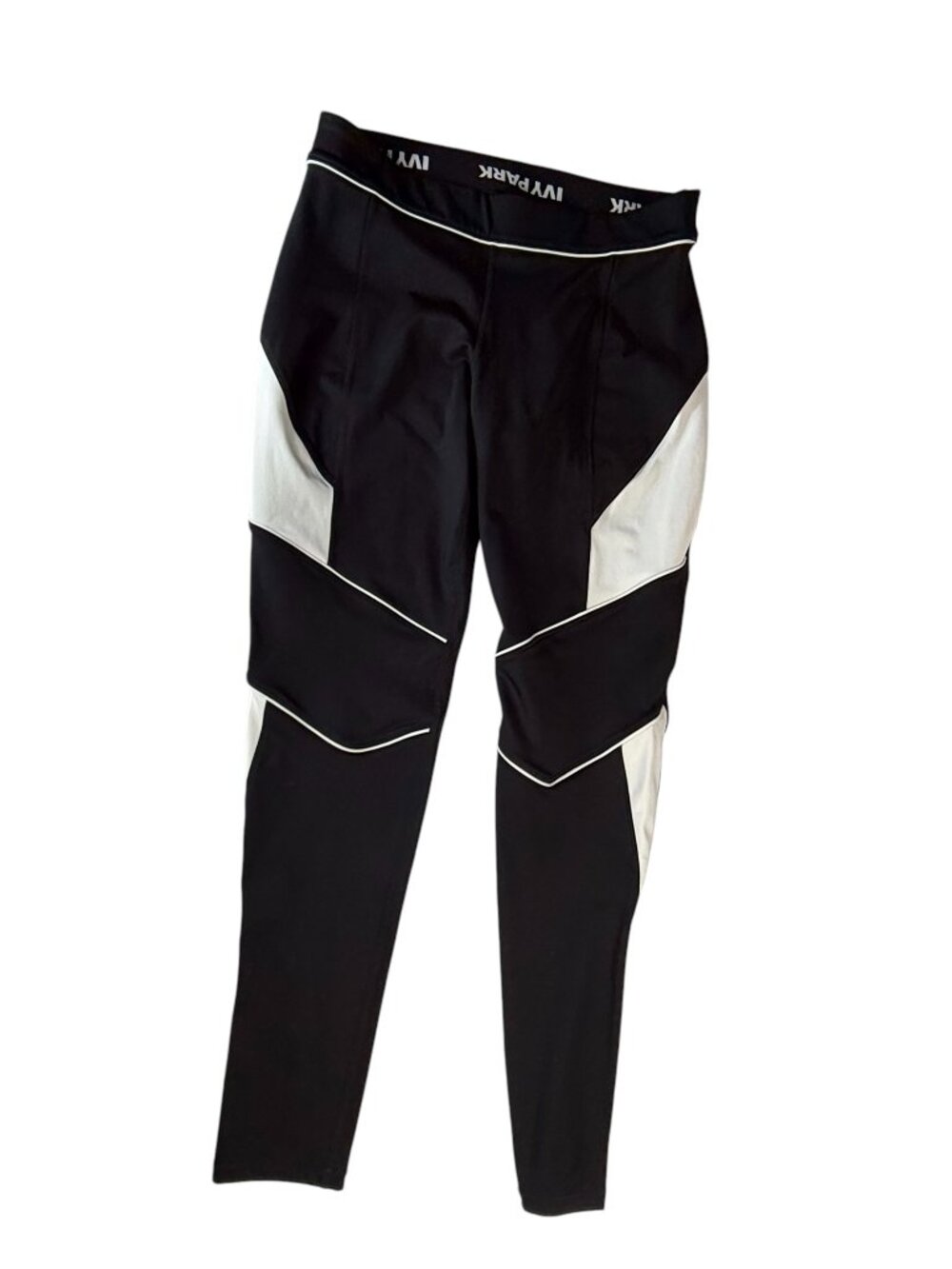 IVY PARK Black / White Yoga Leggings. Athletic. Size Women's XL